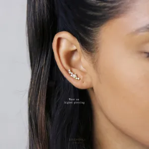 Star Cluster Earrings, Celestial Earrings Unisex, Gold, Silver SHEMISLI SS170 LR