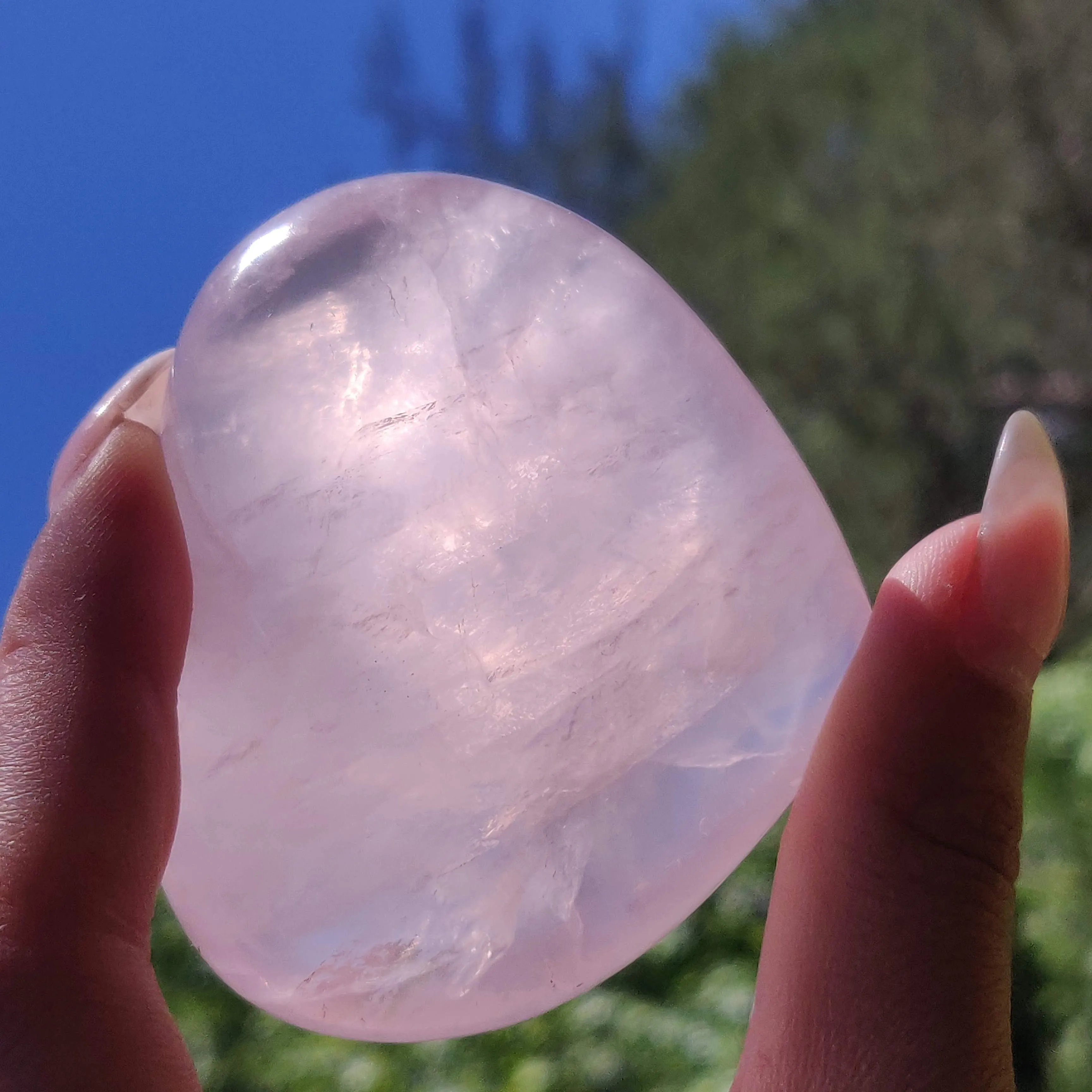 Star Rose Quartz Heart (#1M)