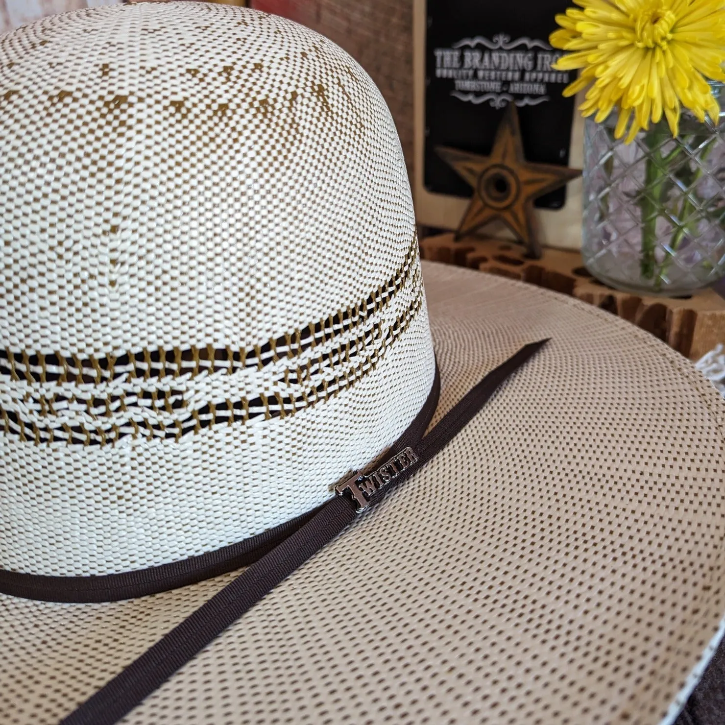 Straw Hat the "Bangora Open Crown" by Twister  T71623