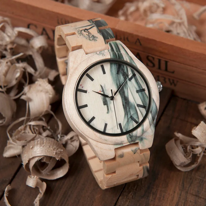 Stylish Maple Wood Watch