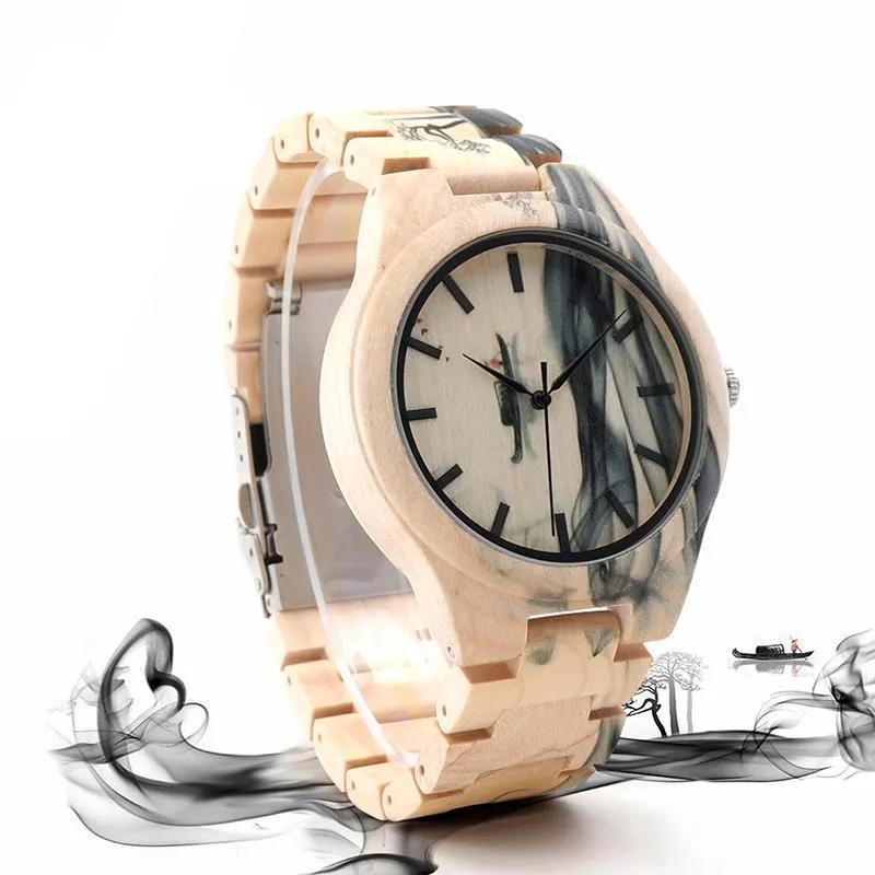 Stylish Maple Wood Watch