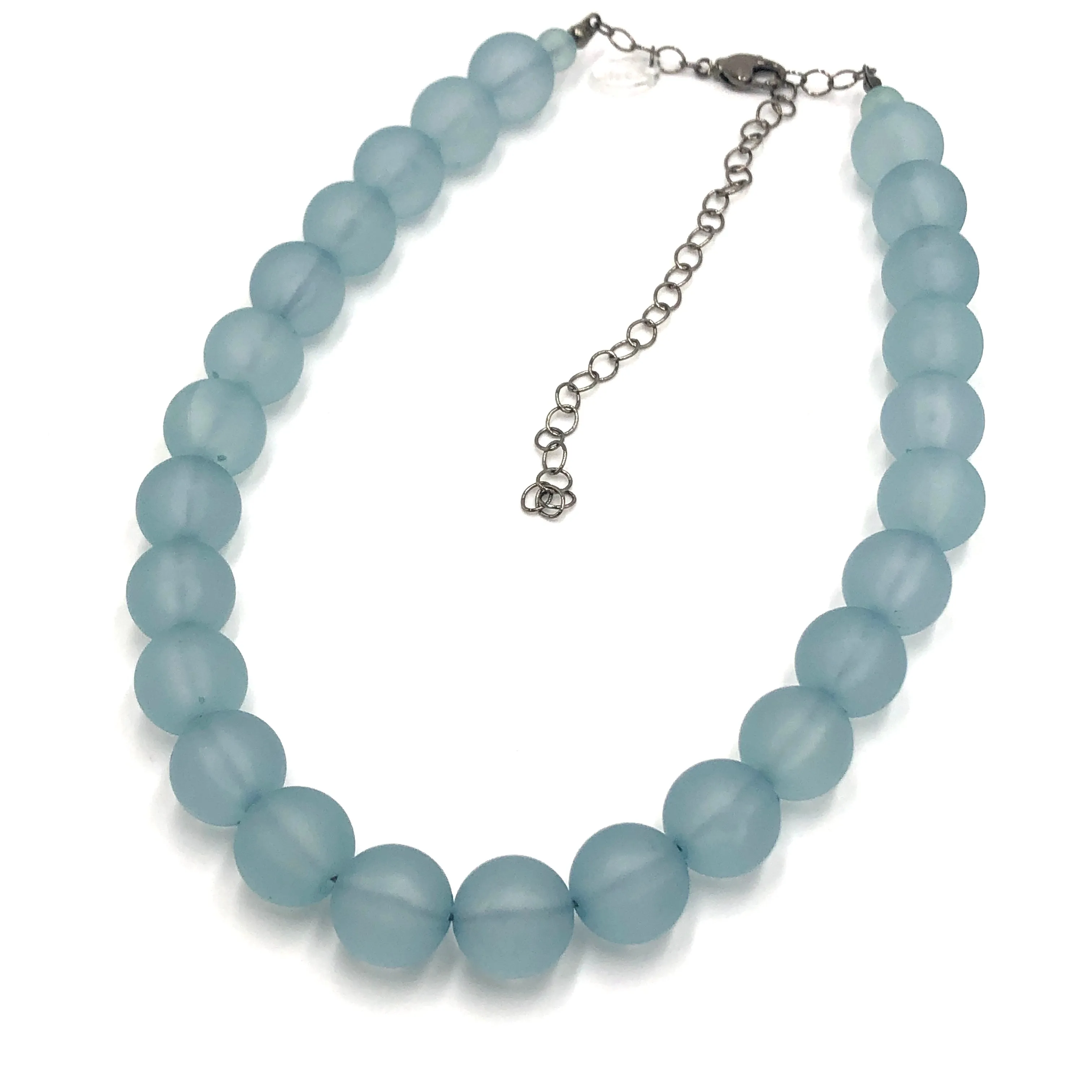 Teal Frosted Marco Necklace