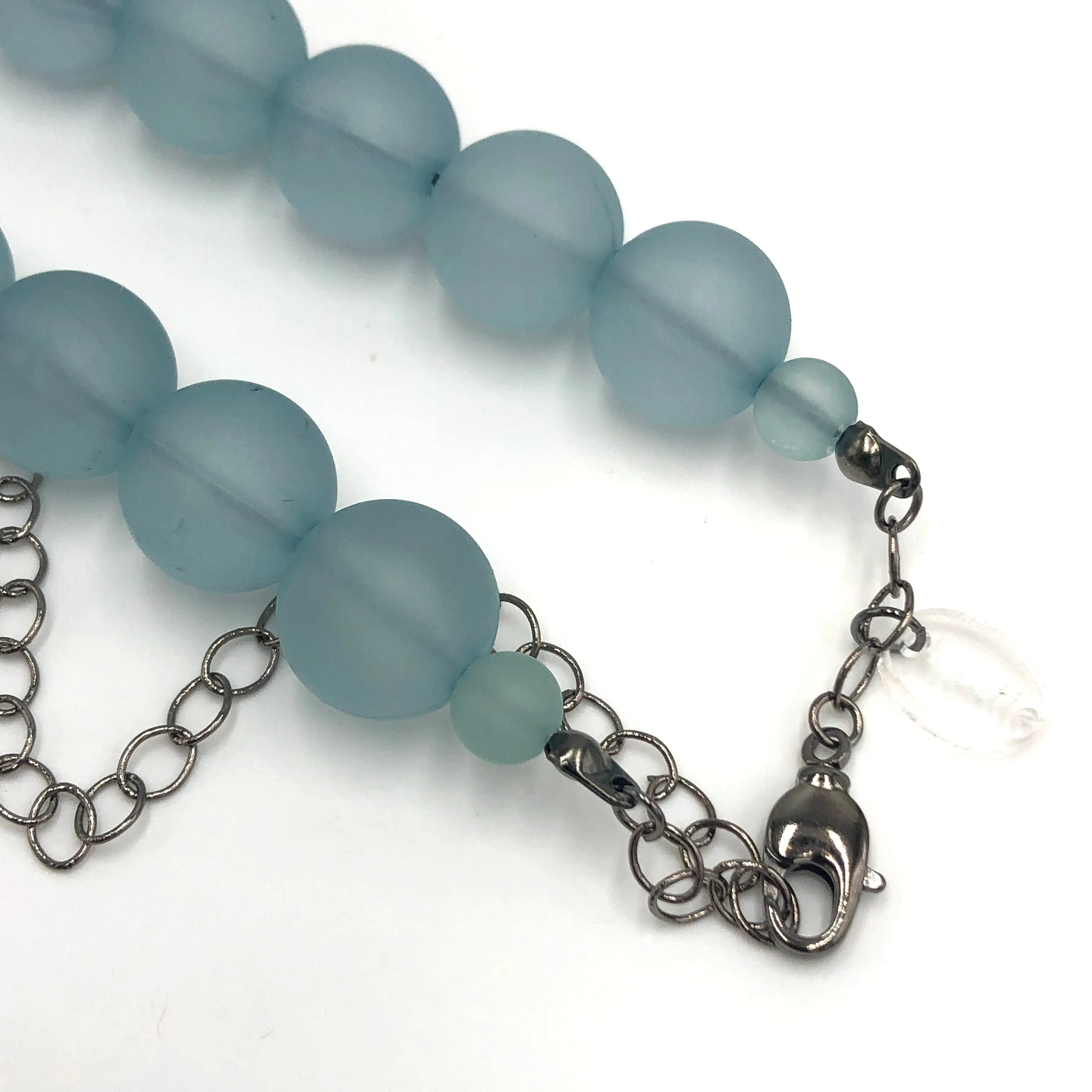 Teal Frosted Marco Necklace