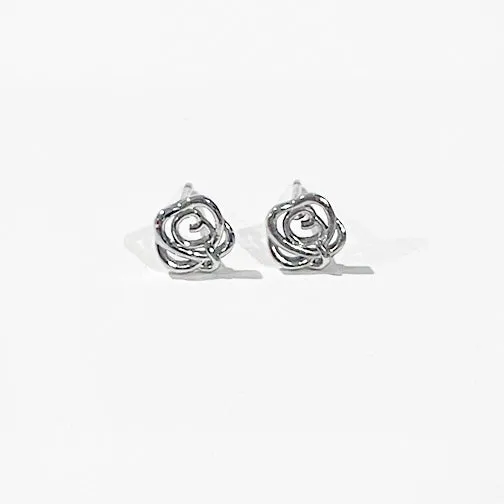 Tiny Floral Stud Earrings (GOLD OR SILVER)