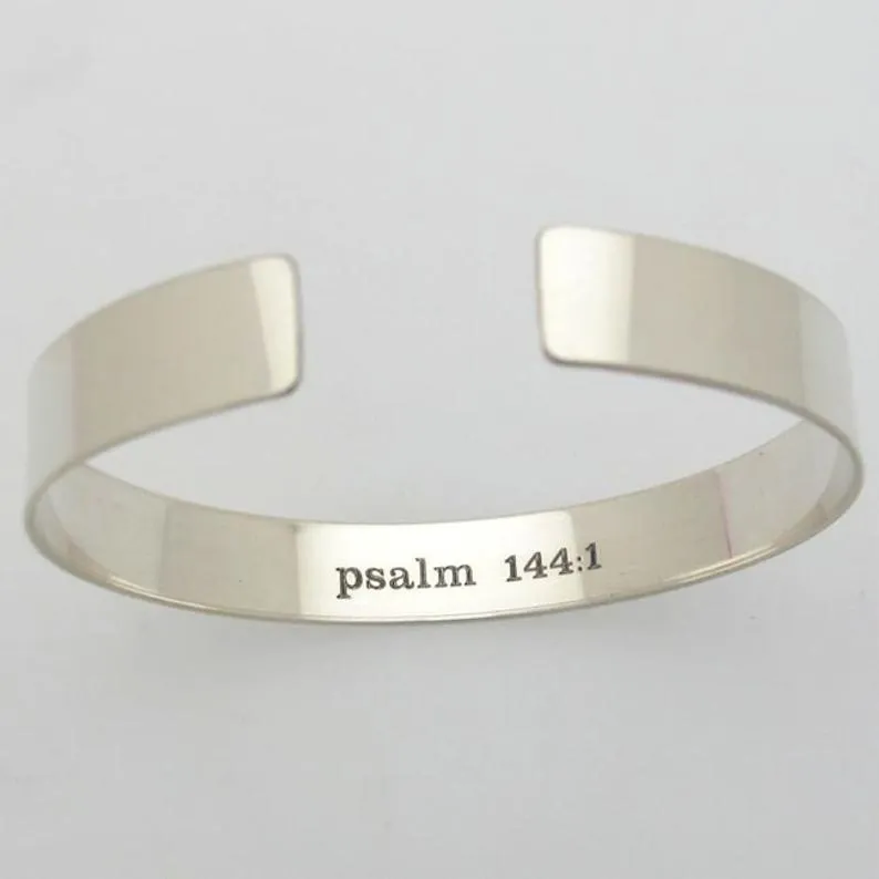 Trust God Personalized Sterling Silver Bracelet