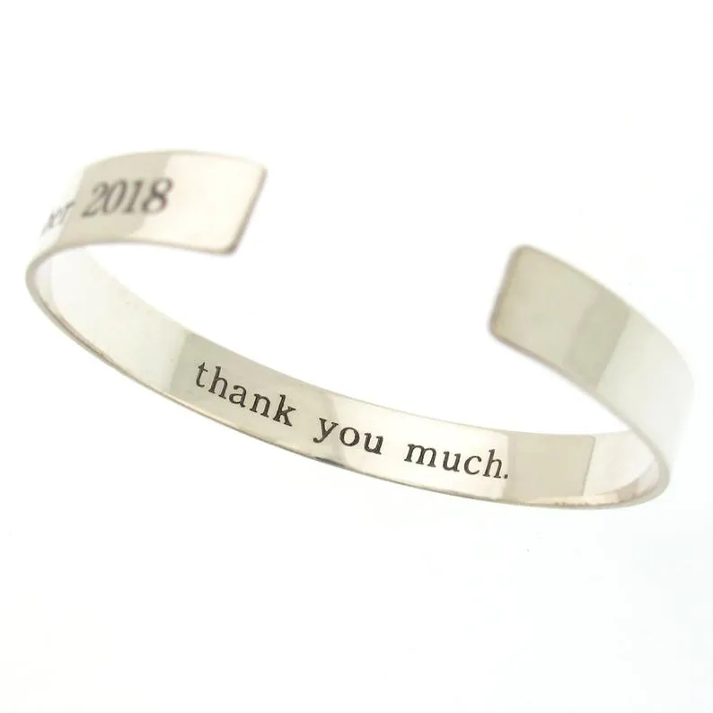 Trust God Personalized Sterling Silver Bracelet